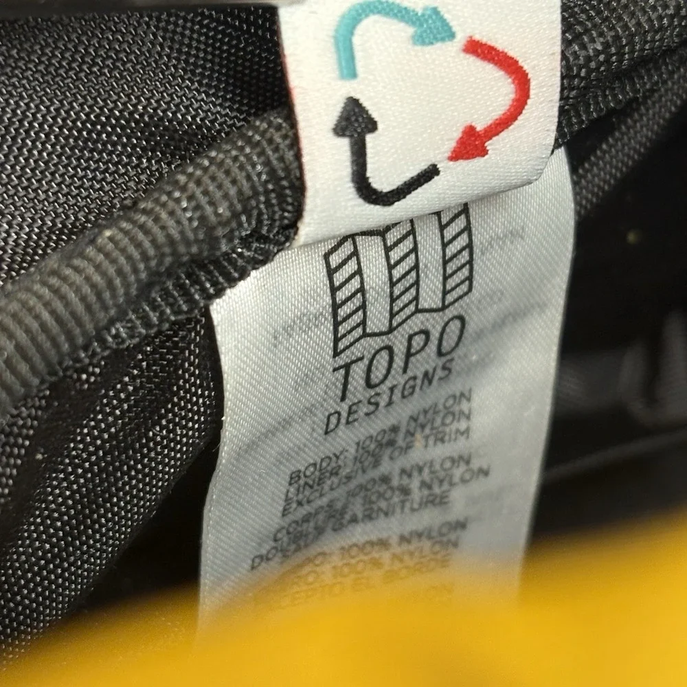 Topo Designs Rover Pack Mini All Yellow Cinch Top Backpack Small Laptop Fits